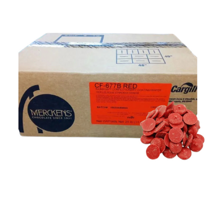 Merckens Chocolate Wafers - Red