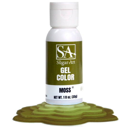 Sugar Art Gel Food Color Moss 1oz