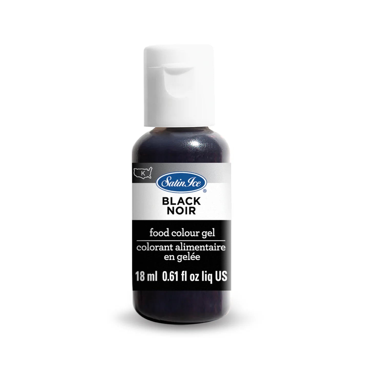 Satin Ice Food Color Gel 0.61 fl oz Black