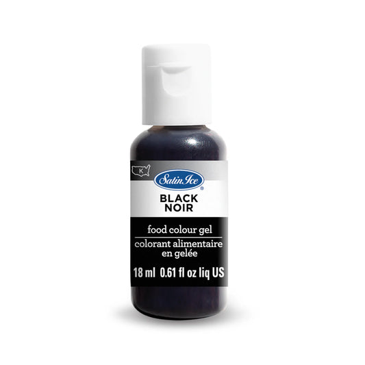 Satin Ice Food Color Gel 0.61 fl oz Black