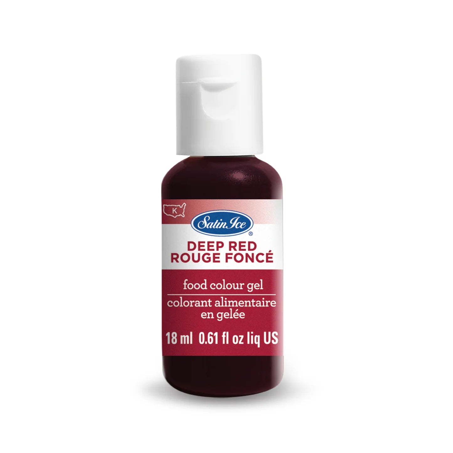 Satin Ice Food Color Gel 0.61 fl oz Deep Red