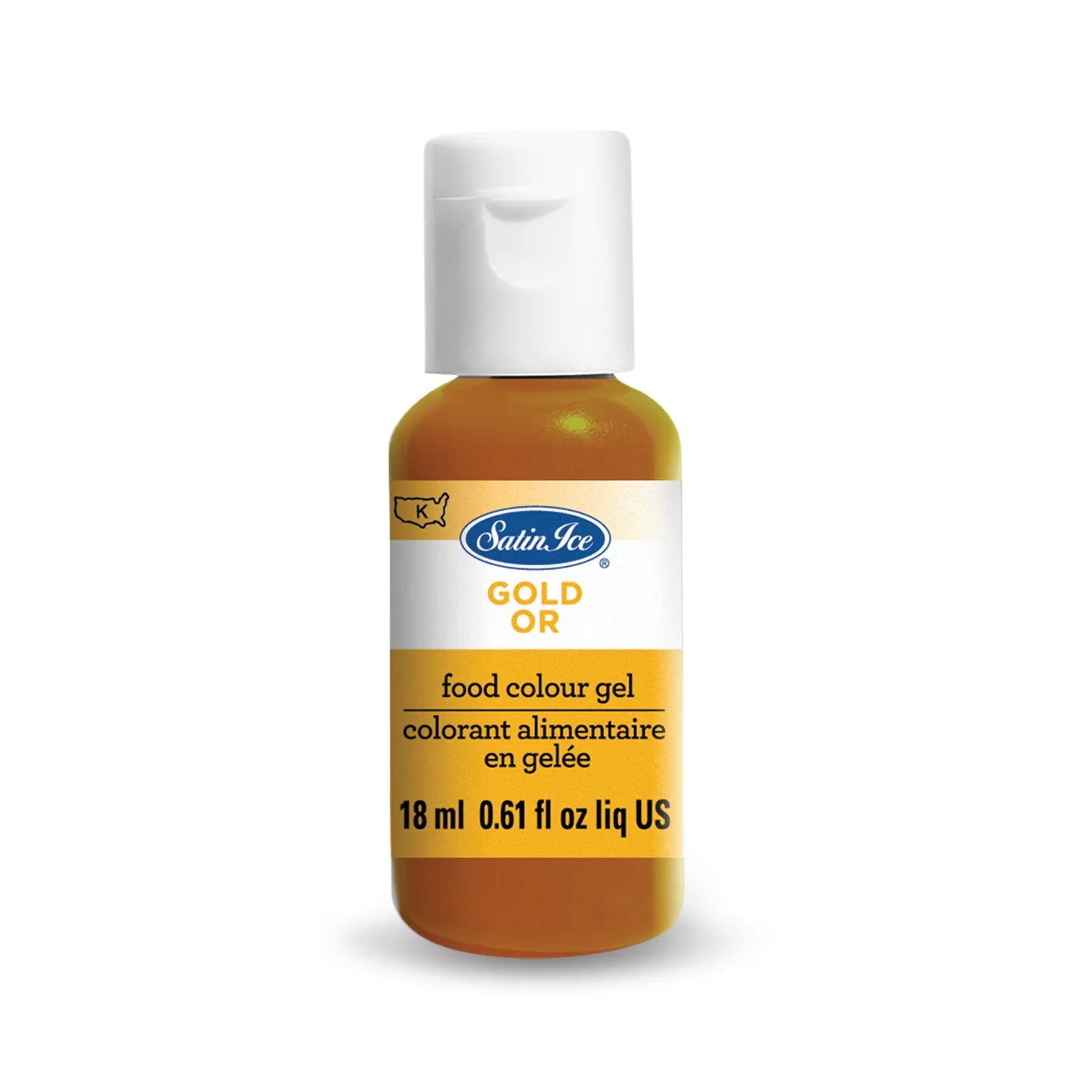 Satin Ice Food Color Gel 0.61 fl oz Gold