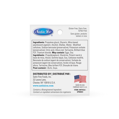 Satin Ice Metallic Edible Paint, 5 Count Kit