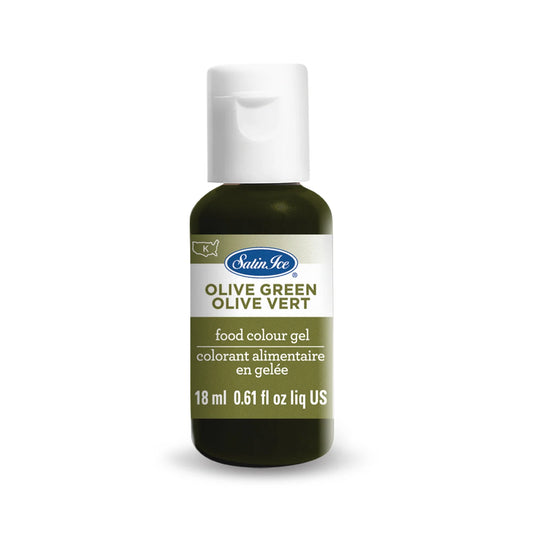 Satin Ice Food Color Gel 0.61 fl oz Olive Green