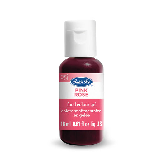Satin Ice Food Color Gel 0.61 fl oz Pink Rose