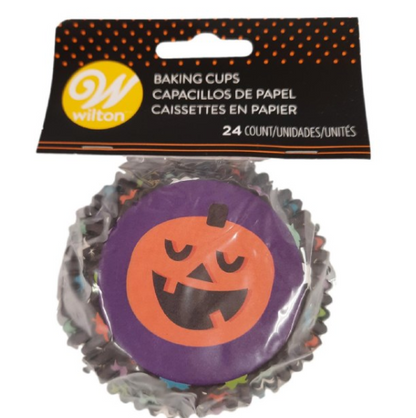 Cupcake Liners Standard Halloween Pumpkin 24-Count
