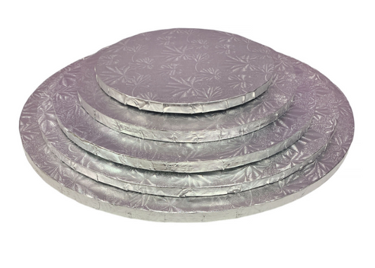 Drum 6in Silver Round Cake