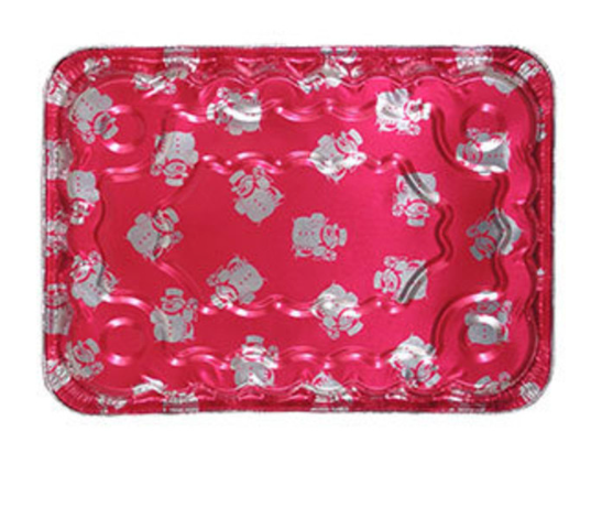Christmas Disposable Cake Pan With Lid 8x12