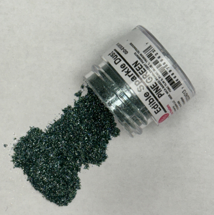 Cocktail Shimmer Edible Sparkle Dust Pine Green .25 Oz