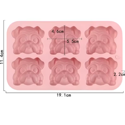 Bulldog Puppy Silicone Mold