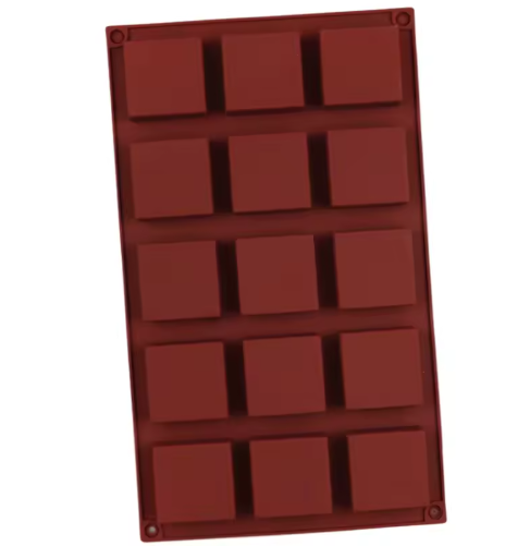 Geometric Floral Square Chocolate Bar Silicone Mold
