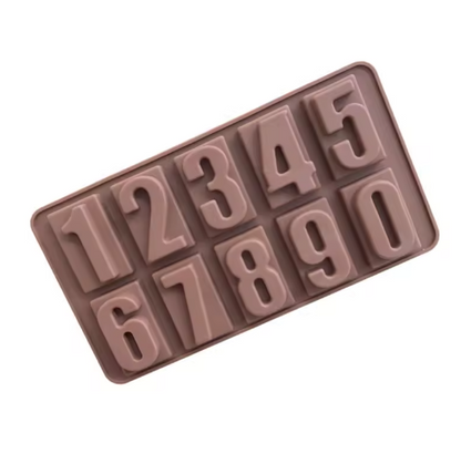 Large Number Shapes Silicone Mold