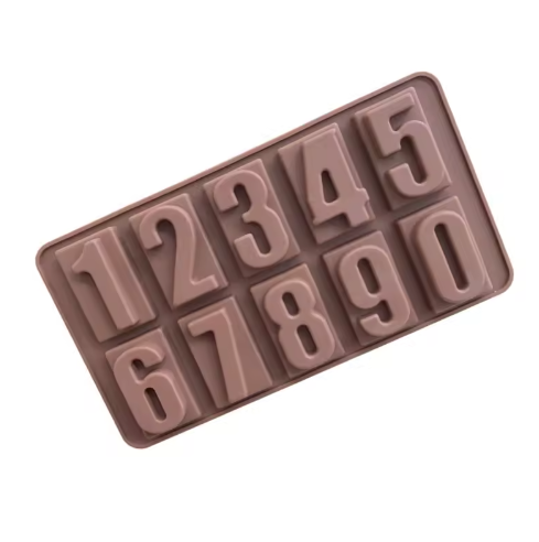 Large Number Shapes Silicone Mold