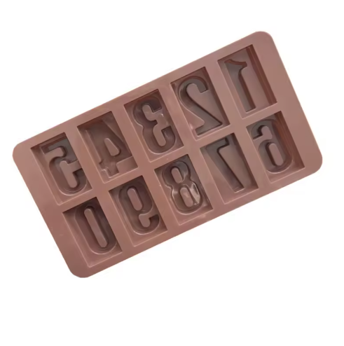 Large Number Shapes Silicone Mold