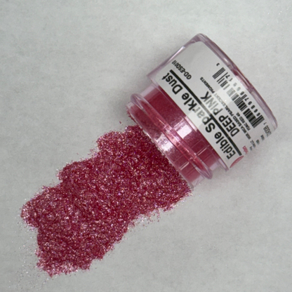 Edible Sparkle Dust Golden Deep Pink .25 Oz