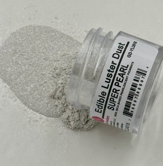 Edible Luster Dust Super Pearl .25 Oz