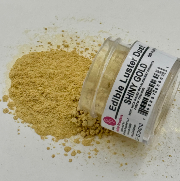 Edible Luster Dust Shiny Gold .25 Oz