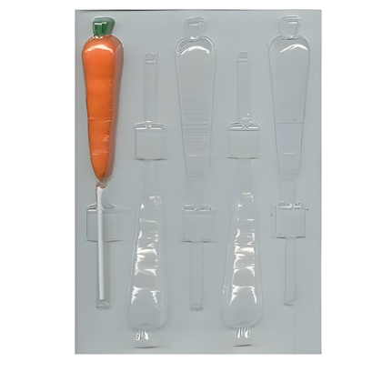 Easter Carrot Lollipop 5 Cavity