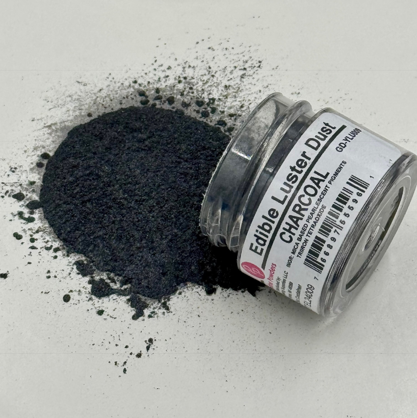 Edible Luster Dust Charcoal .25 Oz