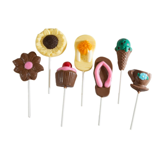 Summer Chocolate Lollipops