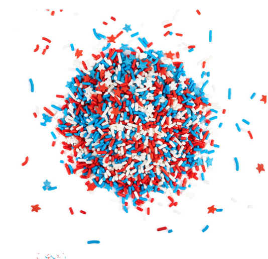 Stars & Stripes Sprinkle Mix Red White and Blue