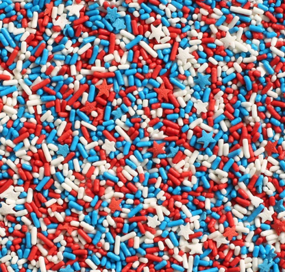 Stars & Stripes Sprinkle Mix Red White and Blue