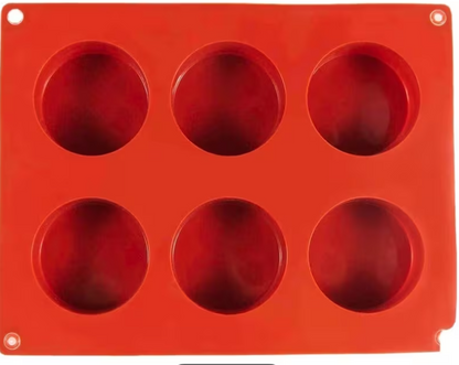 Silicone Oreo Cookie Mold | 6 Cavity Chocolate Covered Sandwich Cookie Mold