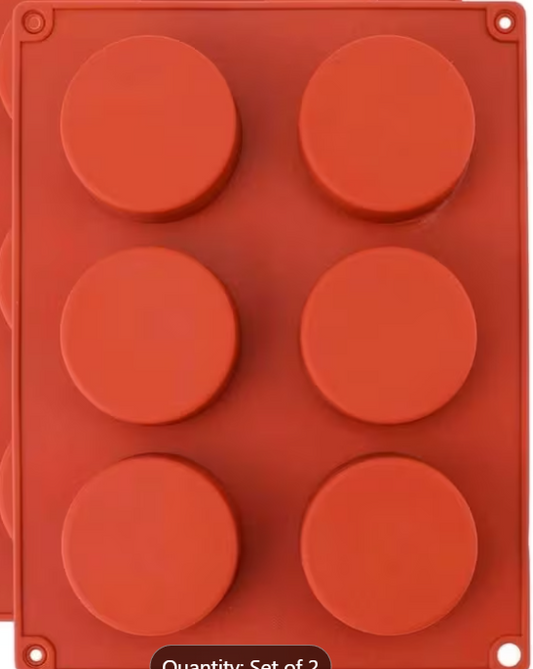 Silicone Oreo Cookie Mold | 6 Cavity Chocolate Covered Sandwich Cookie Mold