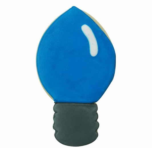Christmas Light Bulb Metal Cookie Cutter 4.25"