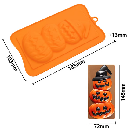 Halloween Pumpkin Silicone Chocolate Mold