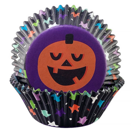 Cupcake Liners Standard Halloween Pumpkin 24-Count