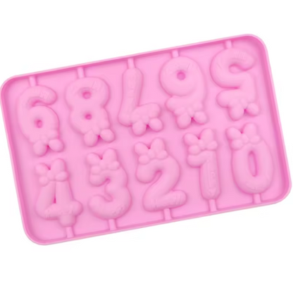 Number Lollipop Mold