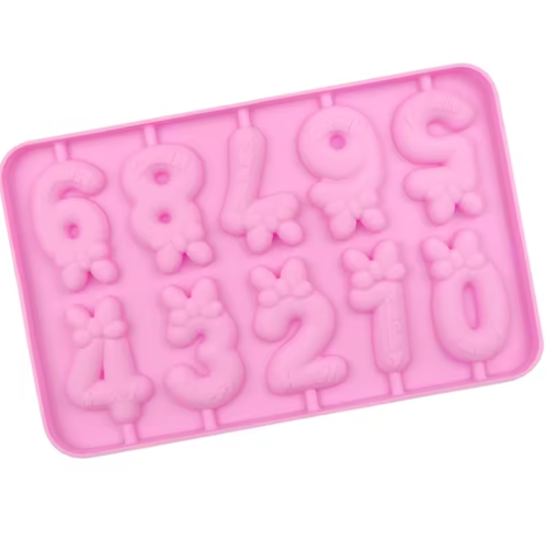 Number Lollipop Mold