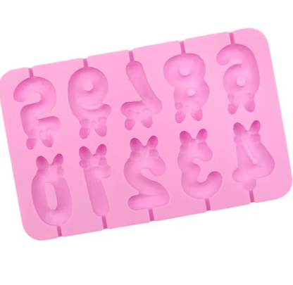 Number Lollipop Mold