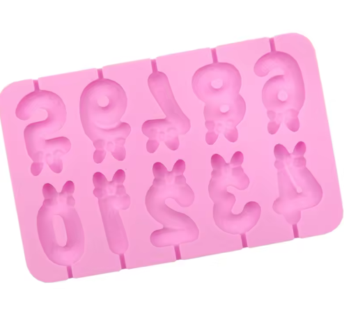 Number Lollipop Mold
