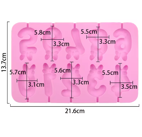 Number Lollipop Mold