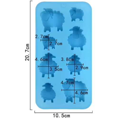 Sheep 8 Cavity Silicone Mold