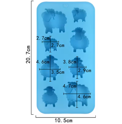 Sheep 8 Cavity Silicone Mold