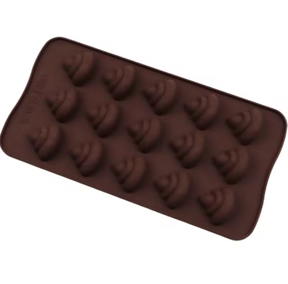 Poop Emoji 15 Cav Silicone Mold