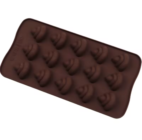 Poop Emoji 15 Cav Silicone Mold