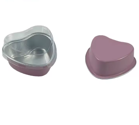 Heart-Shaped Foil Baking Cups, 12 Count | Pink