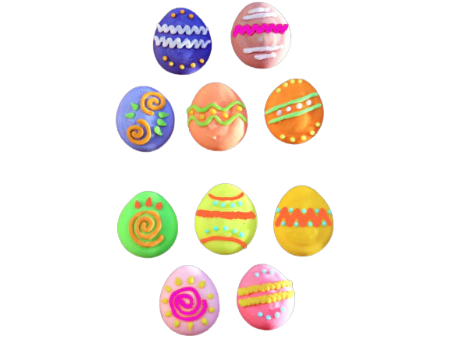 Edible Decorations Easter Egg Assortment 10 Count