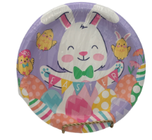 Spring Easter Chicks Round Dessert Plates 7in 12ct