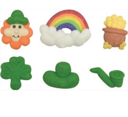St. Patrick’s Day Royal Icing Decorations – 12-Piece Edible Toppers