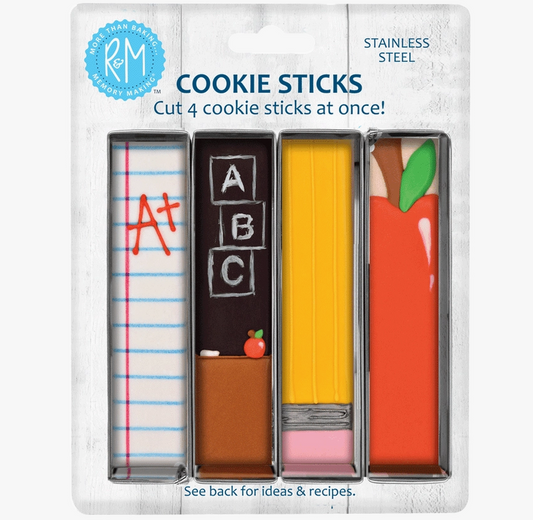 Stainless Steel Cookie Stick Cutter – 4 Slot Bar Cookie Cutter for Uniform Treat Sticks