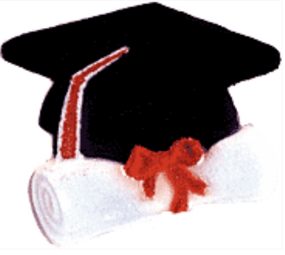 Graduation Cap Edible Topper 3.25” – Cake, Cupcake & Cookie Decoration