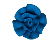 Royal Blue Mini Icing Roses – 1/2" Edible Cake & Cupcake Decorations, 8 Count