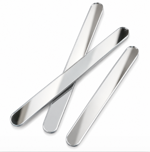 Silver Mirror Popsicle Sticks 12 count