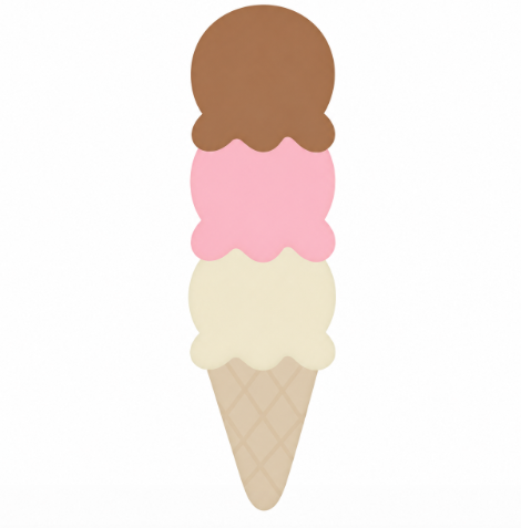 3 Scoop Cone Cookie Cutter