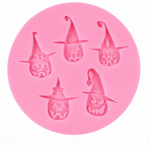 Jack-O'-Lantern Witch Silicone Mold | Halloween Pumpkin Fondant & Chocolate Mold